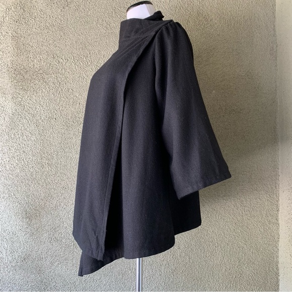 “Isabel Oliver” Black Wool Blend Shawl Jacket size S - Picture 9 of 12